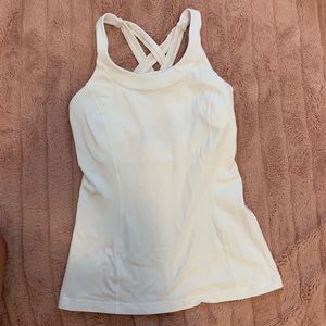 white lulu tank top